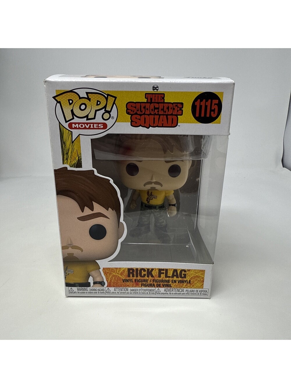 Funko Pop Movies The Suicide Squad Rick Flag #1115 DC Vinyl Figure Yellow